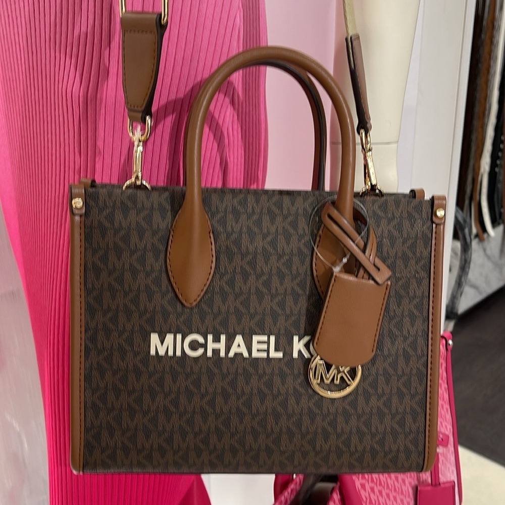 Michael Kors Mirella Small Signature Logo Crossbody Bag
Brown 
NWT - Picture 8 of 16